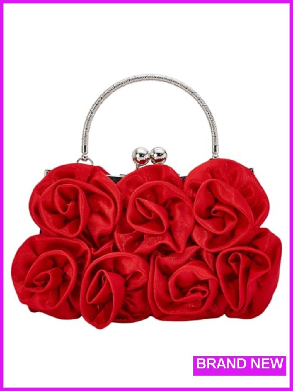 Evening Clutch Purse Satin Bag Wedding Cocktail Prom Dressy Handbag